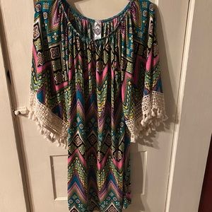 Colorful flowy dress